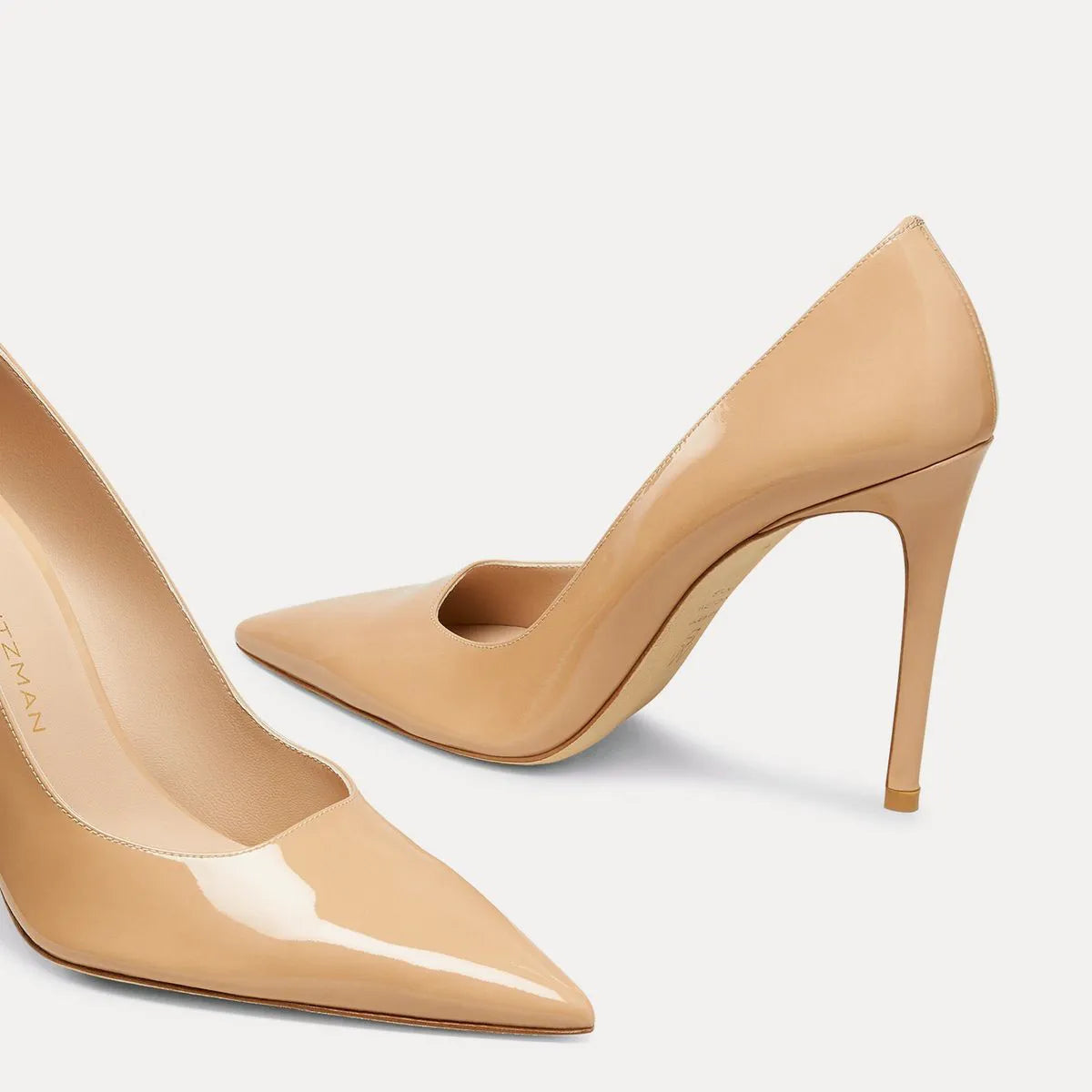 Stuart Power Pump 100 - Adobe Beige Patent Leather