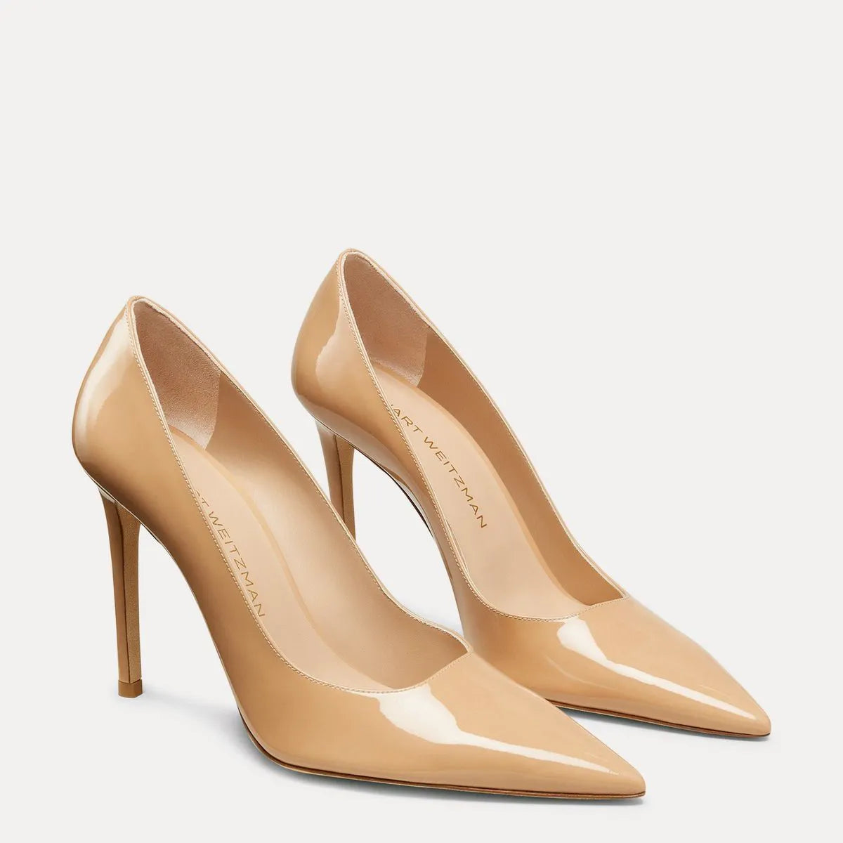 Stuart Power Pump 100 - Adobe Beige Patent Leather