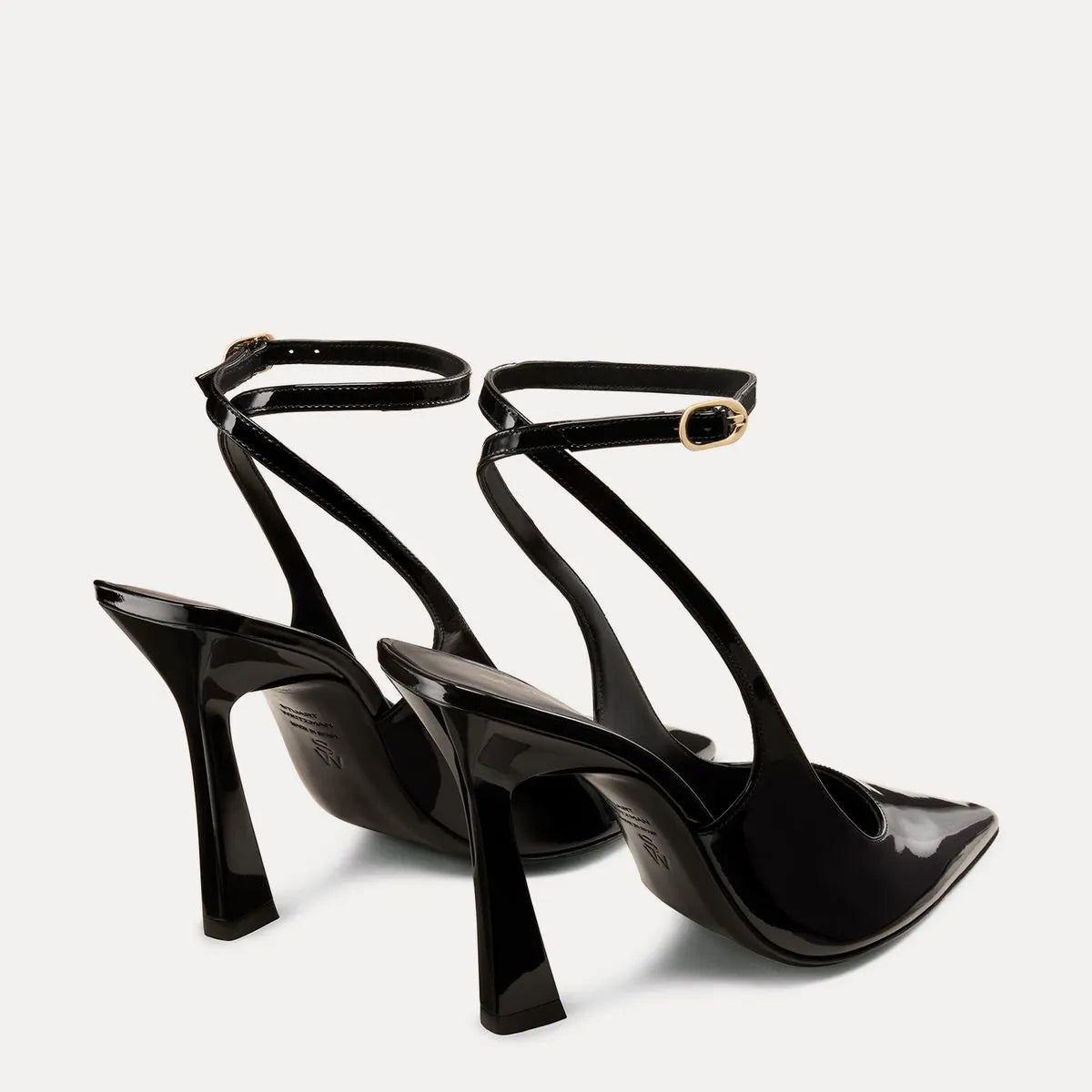 Vinnie Ankle-Strap Pump 100 - Black Patent Leather