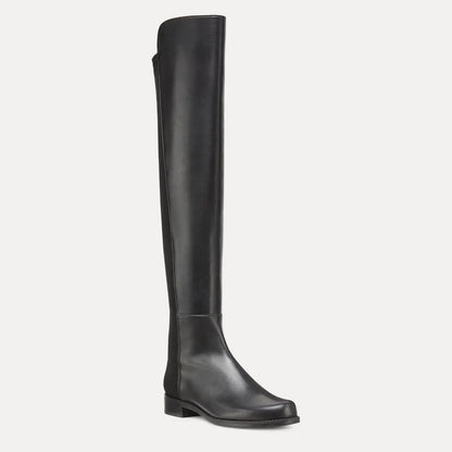 5050 Over-the-Knee Boot - Black Leather