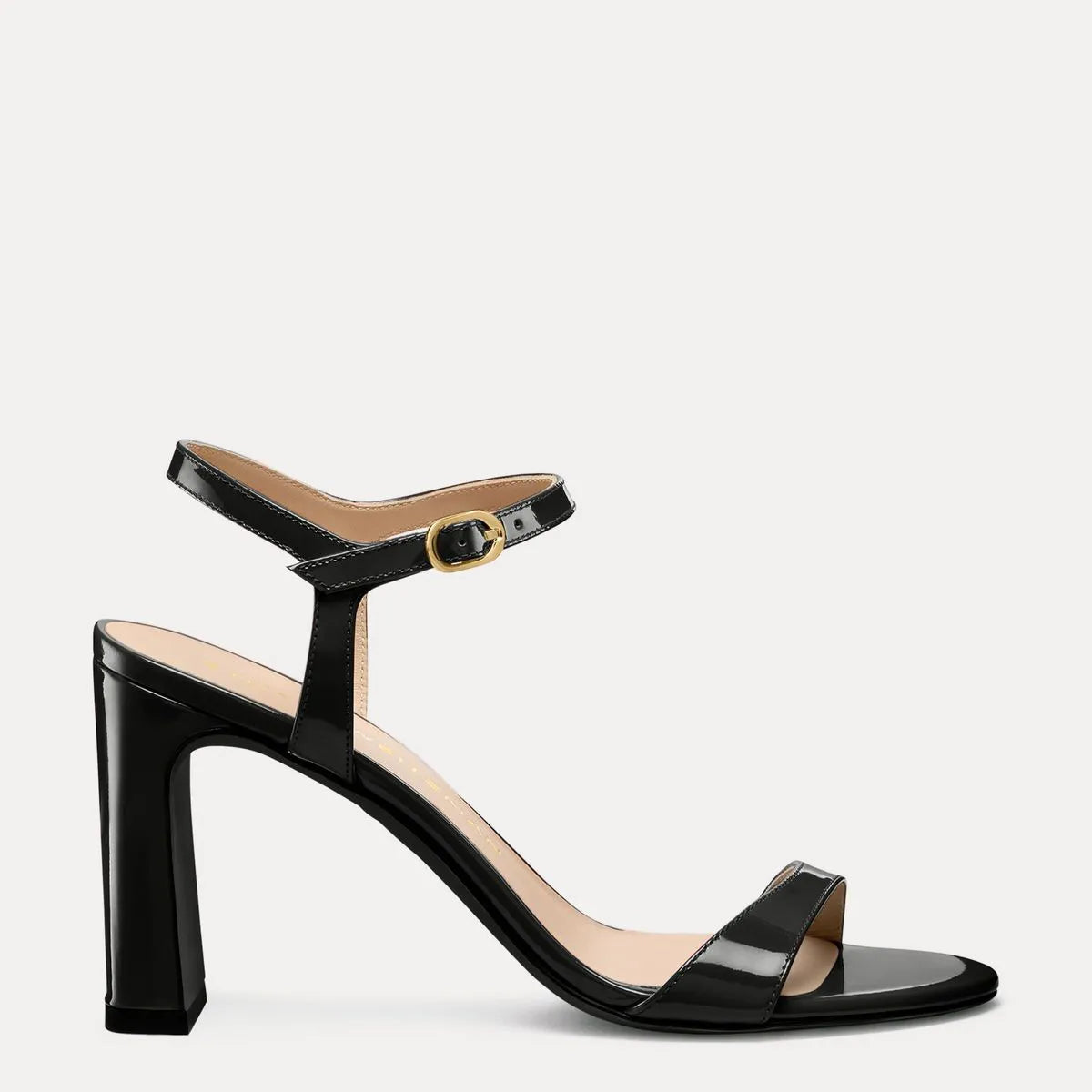 Babette Block-Heel Sandal 85 - Black Patent Leather