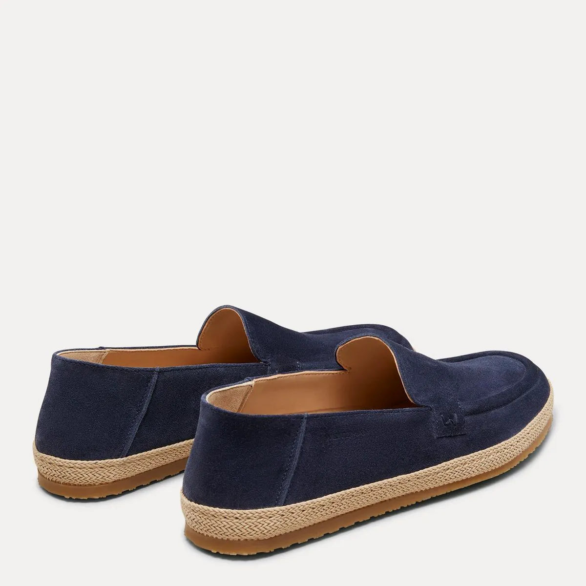 Men's Bala Espadrille - Blue Suede & Natural Jute