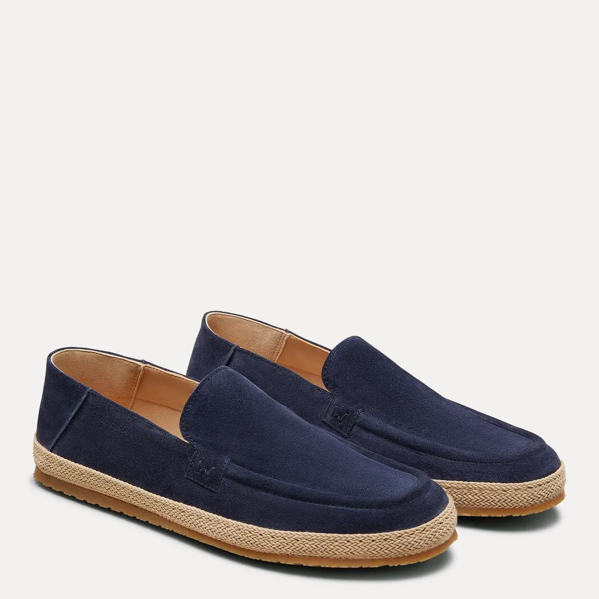 Men's Bala Espadrille - Blue Suede & Natural Jute