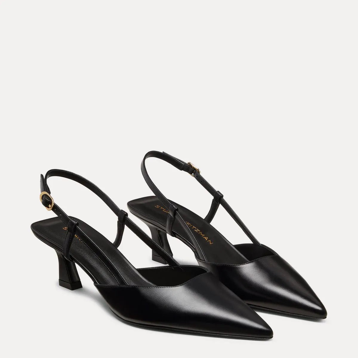 Vinnie Slingback Pump 50 - Black Leather