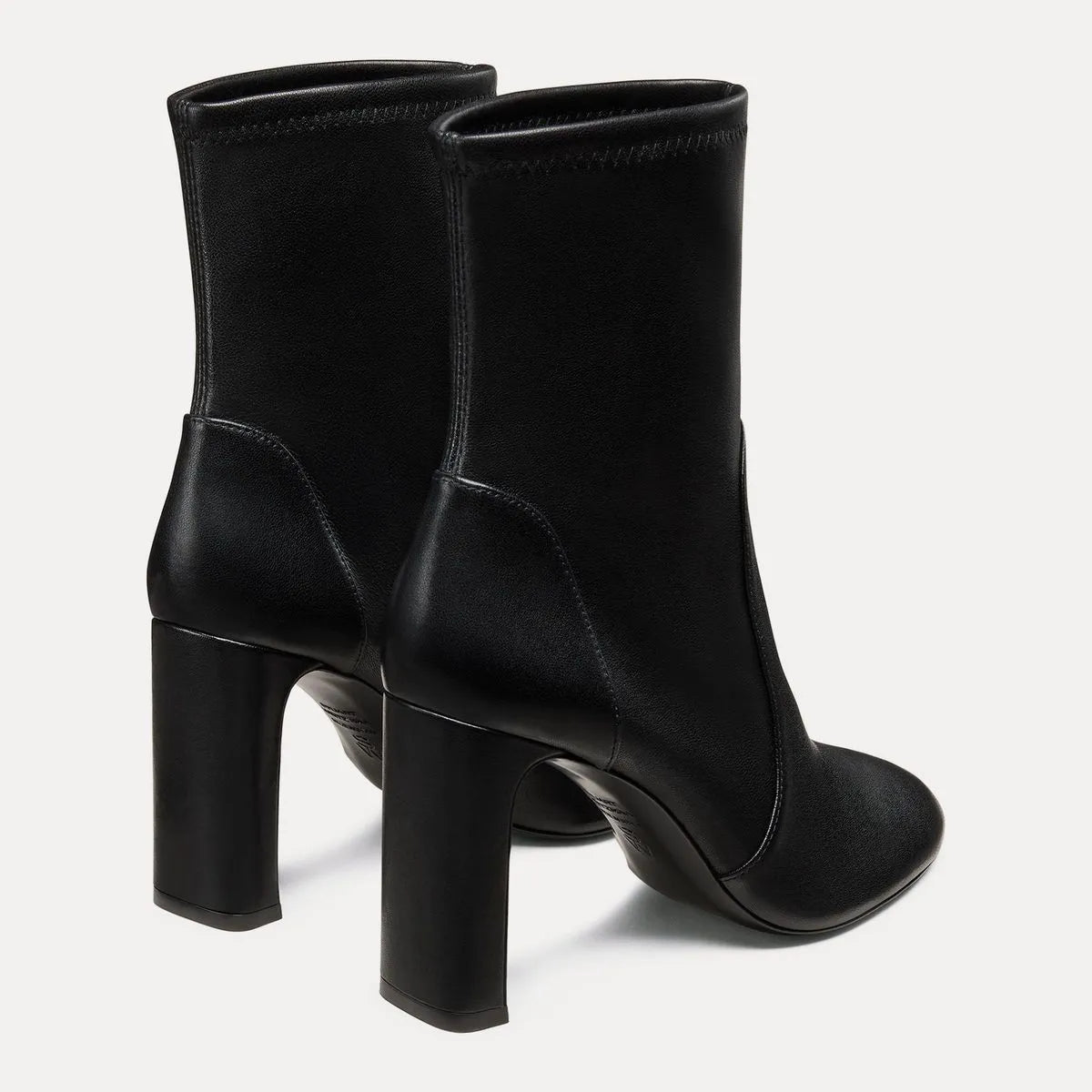 Babette Sock Bootie 85 - Black Stretch Leather