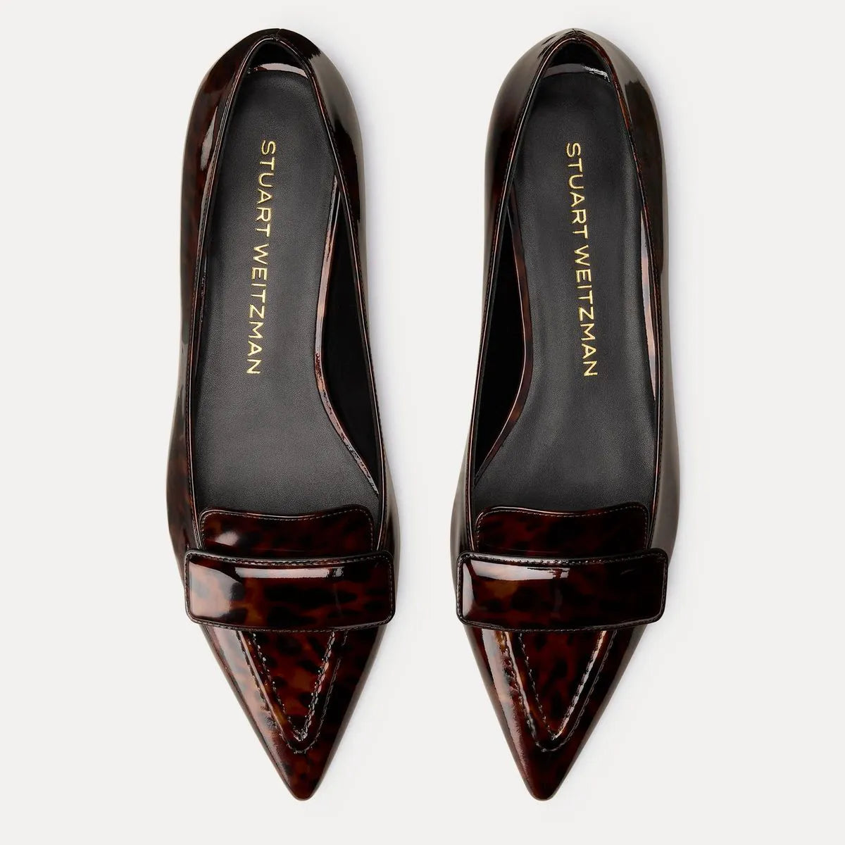 Sovinnie Flat - Brown Tortoise-Print Leather