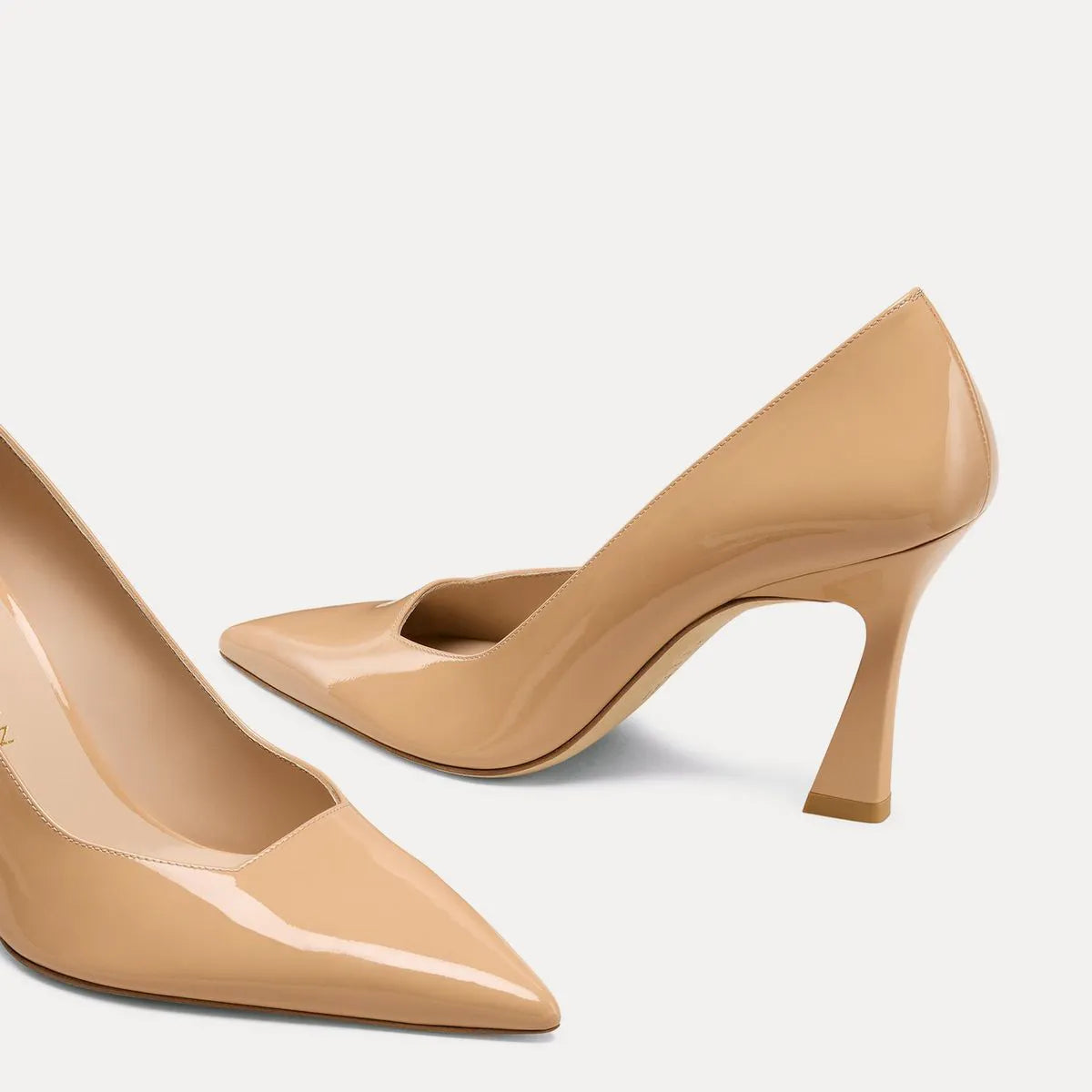 Vinnie Pump 85 - Adobe Beige Patent Leather