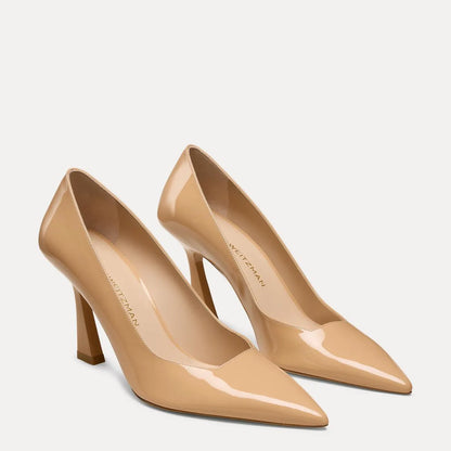 Vinnie Pump 85 - Adobe Beige Patent Leather