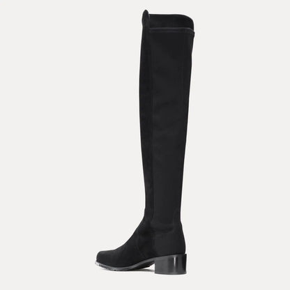 Reserve Over-the-Knee Boot - Black Suede & Microstretch