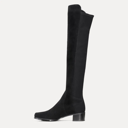 Reserve Over-the-Knee Boot - Black Suede & Microstretch