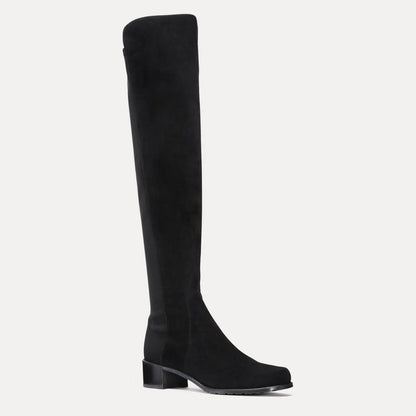 Reserve Over-the-Knee Boot - Black Suede & Microstretch