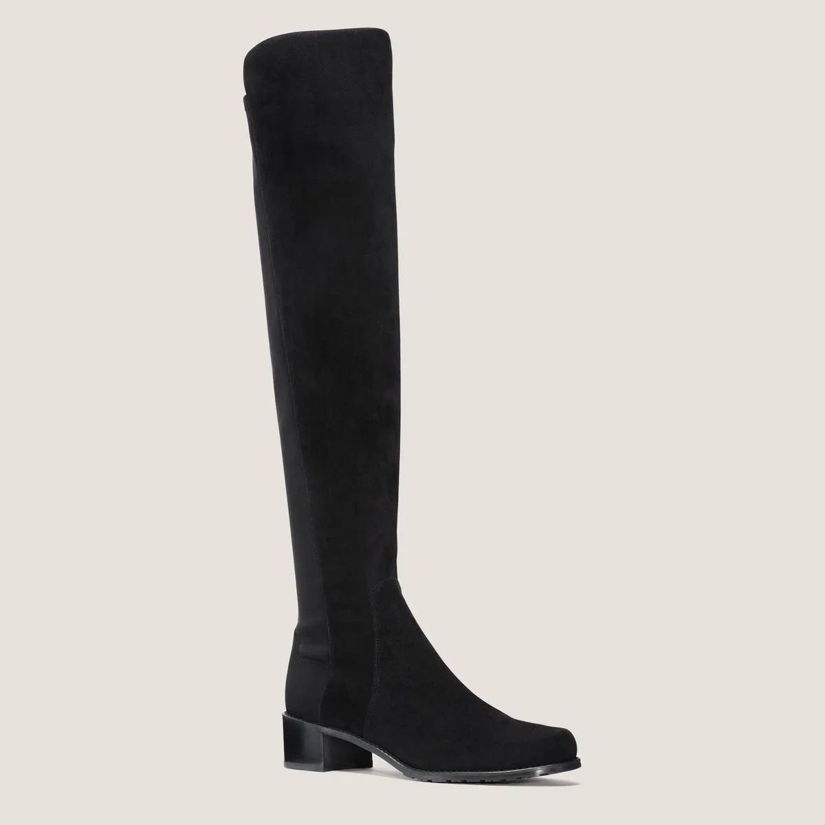 Reserve Over-the-Knee Boot - Black Suede & Microstretch