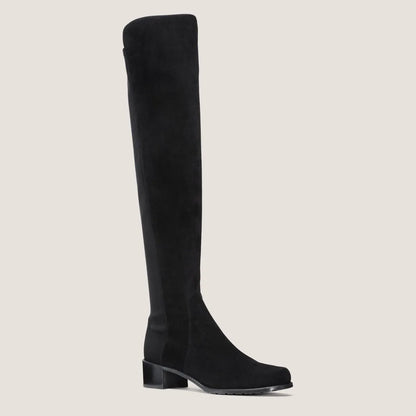 Reserve Over-the-Knee Boot - Black Suede & Microstretch