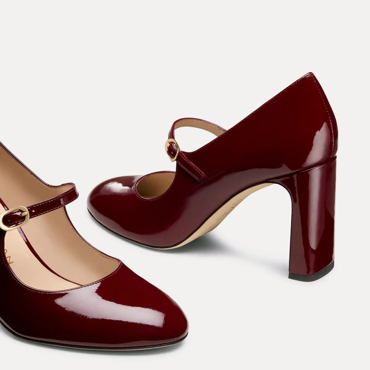 Babette Mary Jane Pump 85 - Rosewood Patent Leather