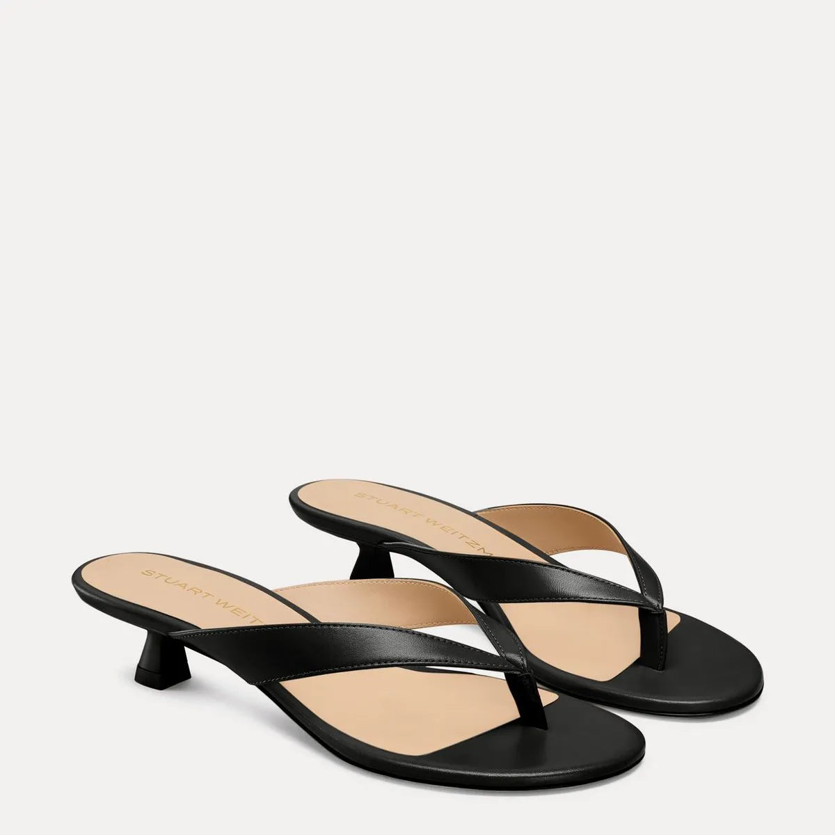 Rio Sleek Thong Sandal 35 - Black Leather