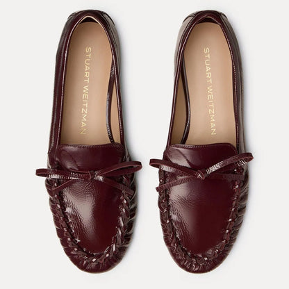 Britt Bow Loafer - Boysenberry Crinkle Patent