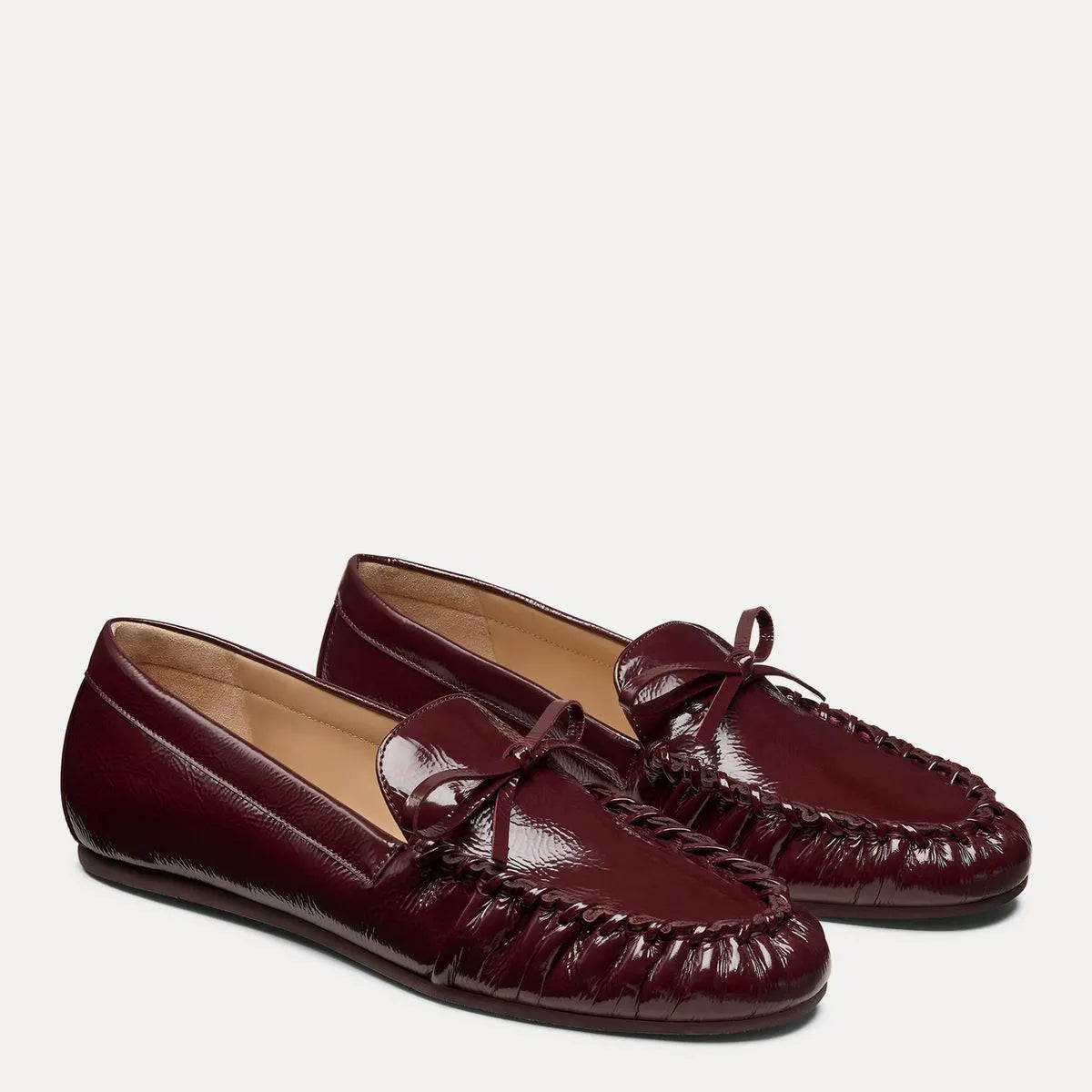 Britt Bow Loafer - Boysenberry Crinkle Patent