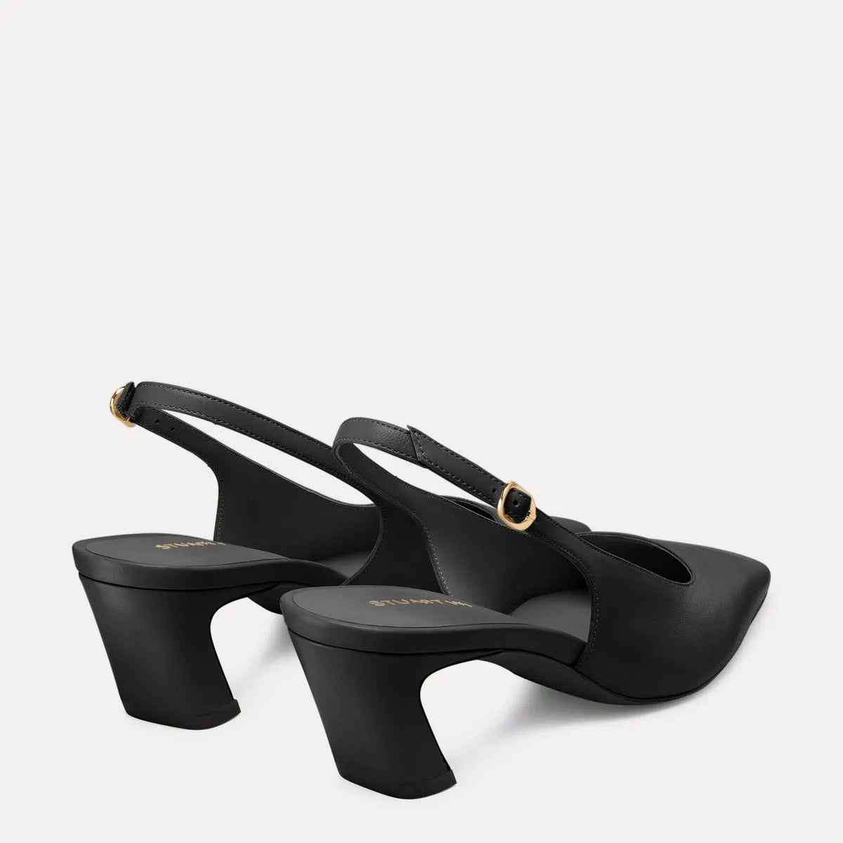Stassi Slingback Pump 50 - Black Leather