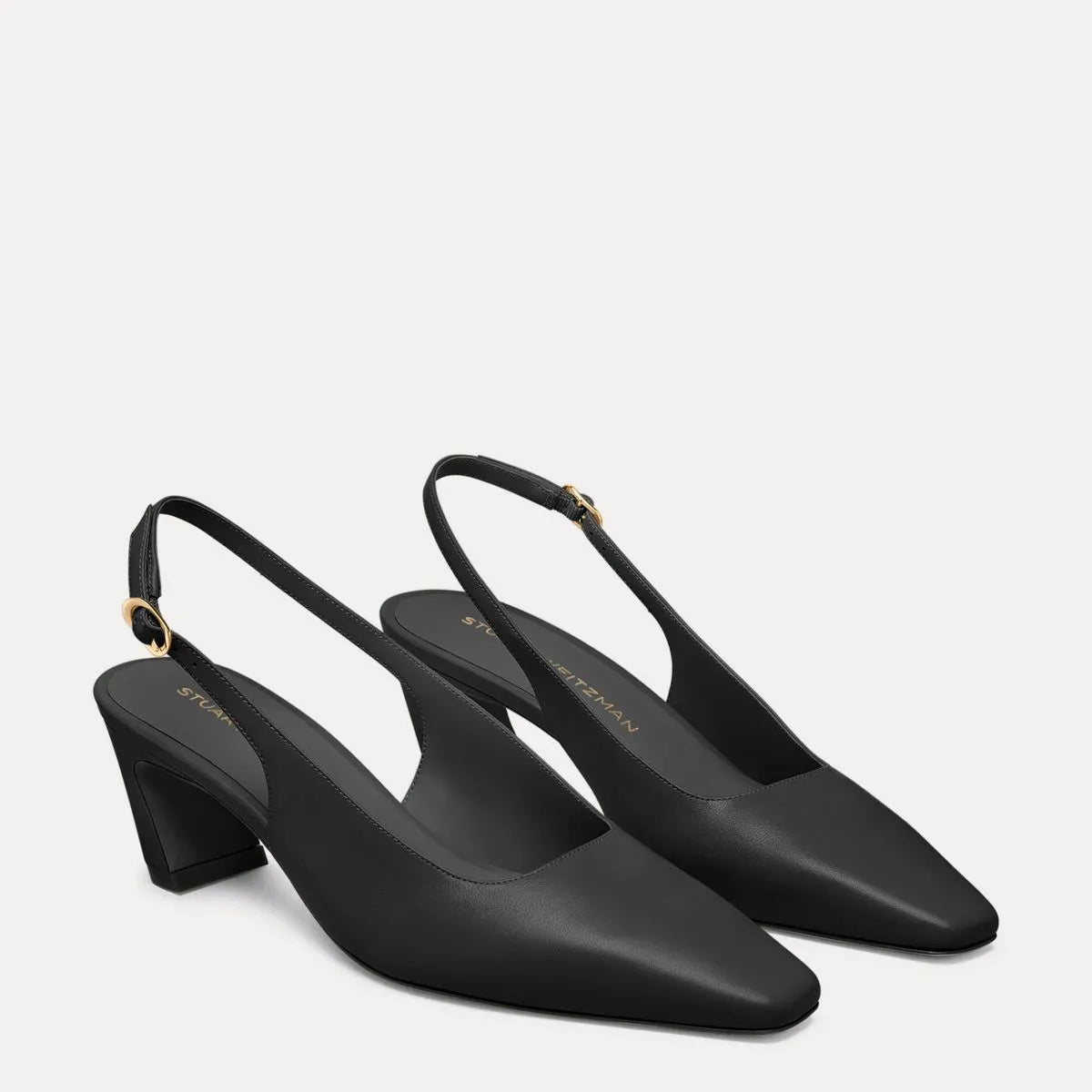 Stassi Slingback Pump 50 - Black Leather