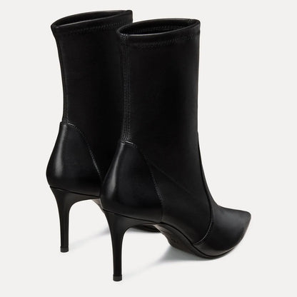 Stuart Power Bootie 75 - Black Stretch Leather