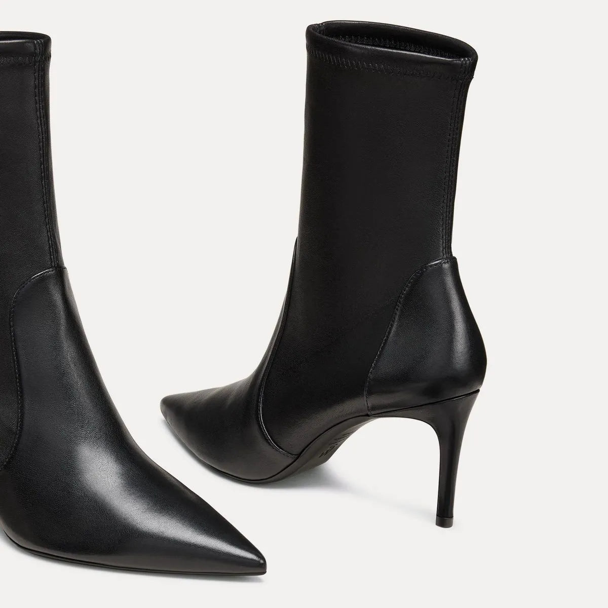 Stuart Power Bootie 75 - Black Stretch Leather