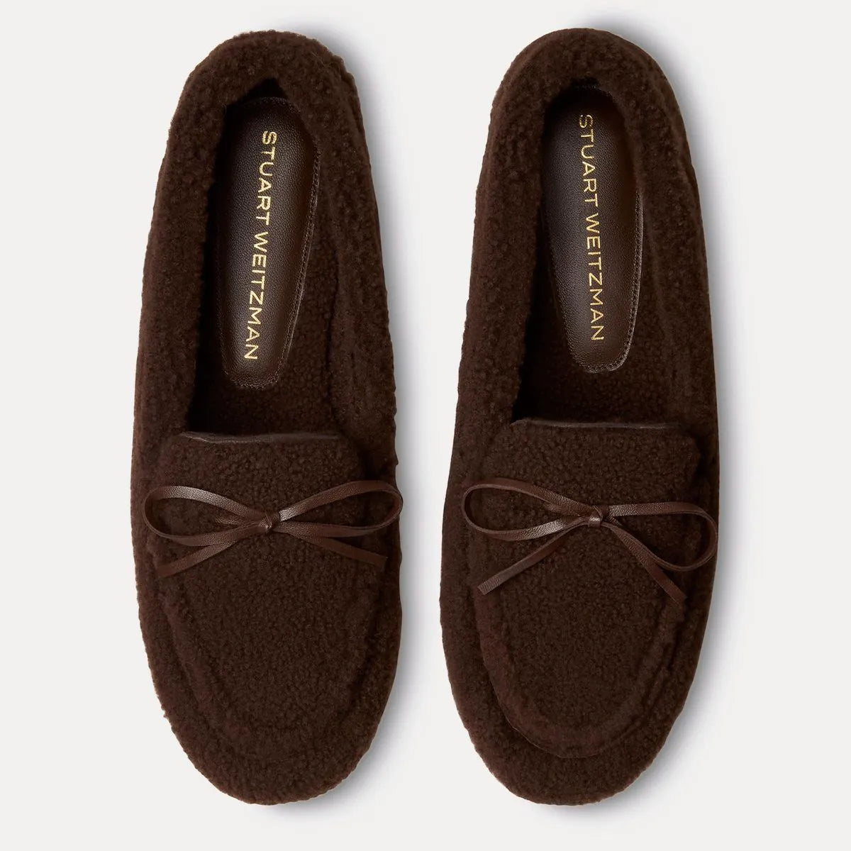 Britt Bow Shearling Loafer - Walnut Shearling