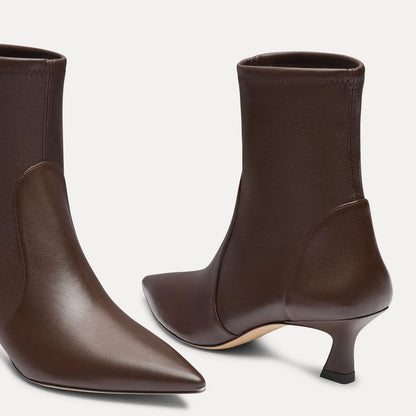 Vinnie Stretch Bootie 50 - Walnut Stretch Leather