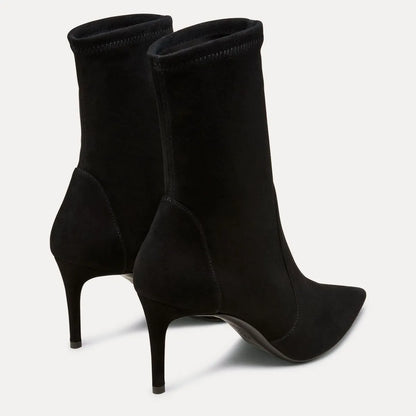 Stuart Power Bootie 75 - Black Stretch Leather