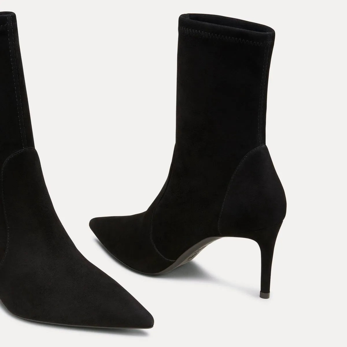 Stuart Power Bootie 75 - Black Stretch Leather