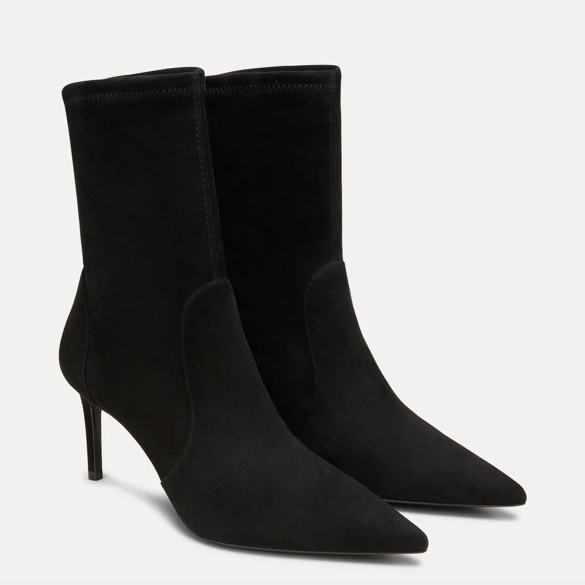 Stuart Power Bootie 75 - Black Stretch Leather