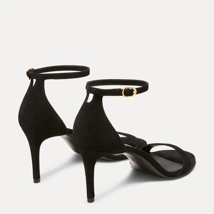 Nudist II Sandal 75 - Black Patent Leather