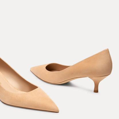 Stuart Power Pump 50 - Adobe Beige Suede
