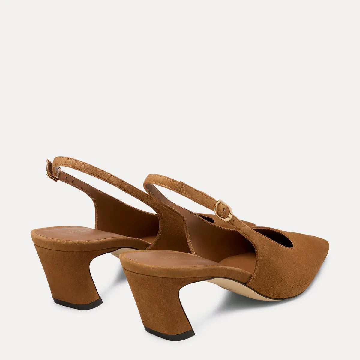 Stassi Slingback Pump 50 - Toasted Almond Suede