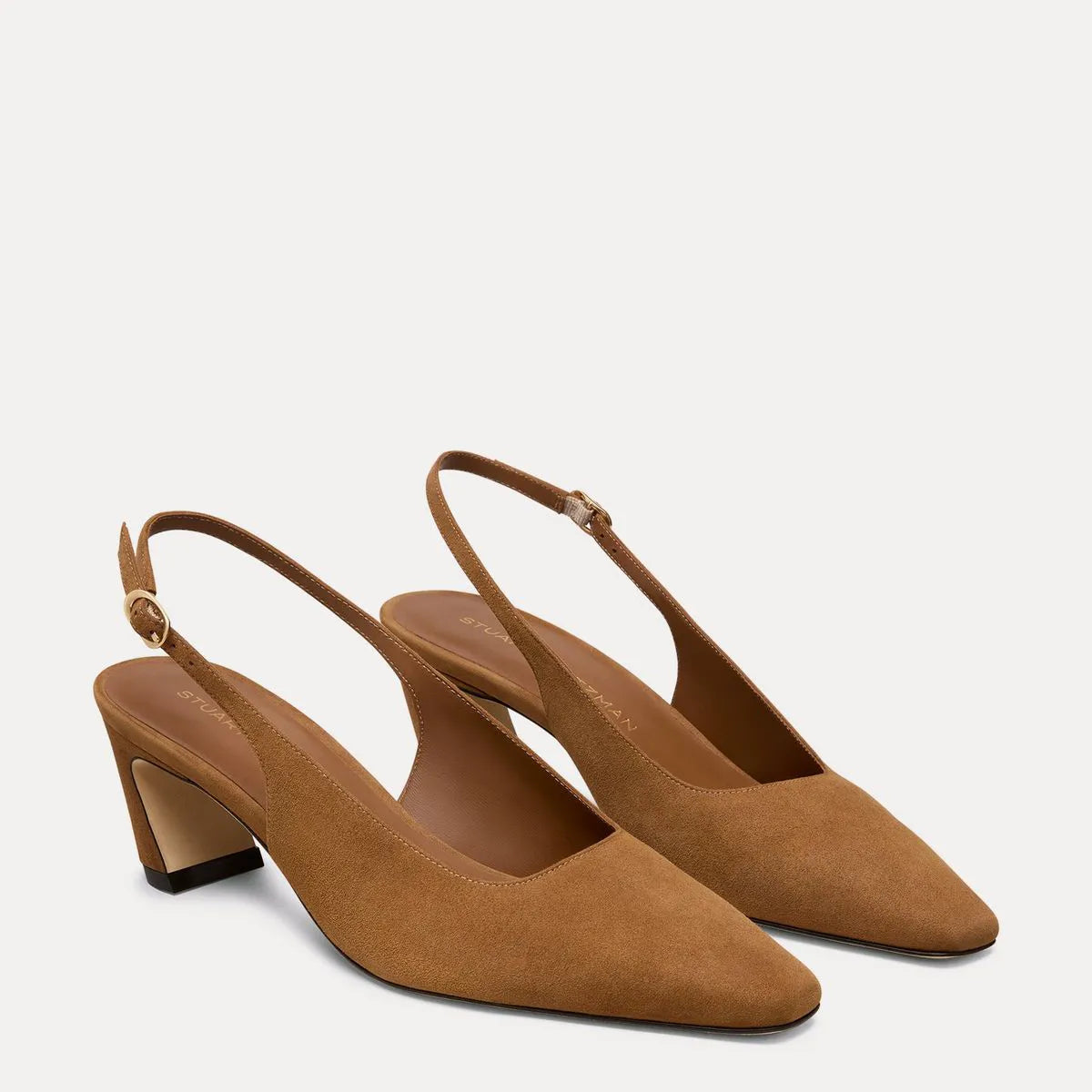Stassi Slingback Pump 50 - Toasted Almond Suede