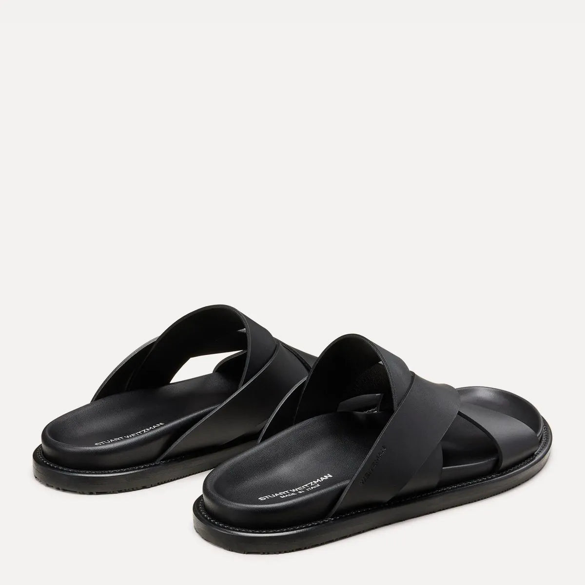 Men's Berkley Slide Sandal - Black Leather