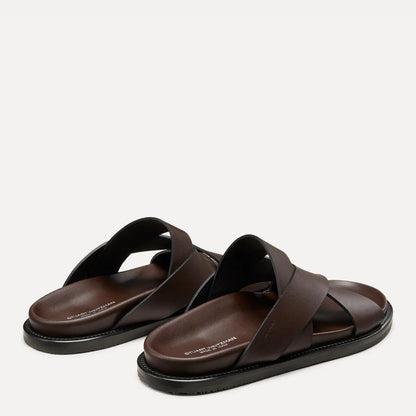 Men's Berkley Slide Sandal - Espresso Leather
