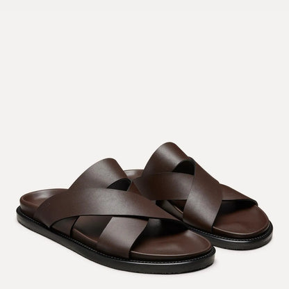 Men's Berkley Slide Sandal - Espresso Leather