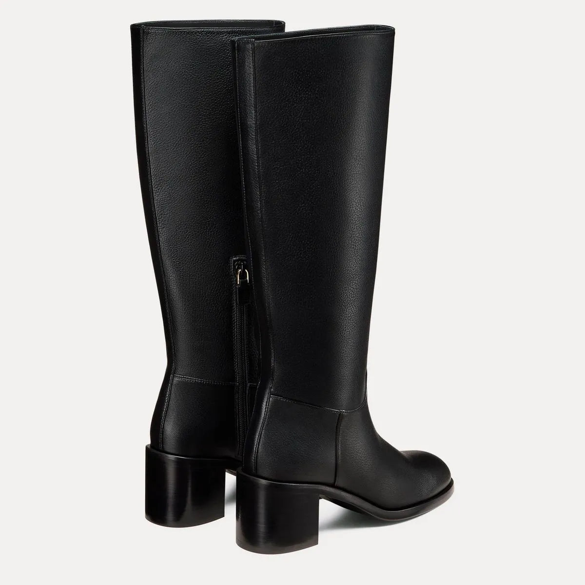 Finn Knee-High Boot - Black Leather