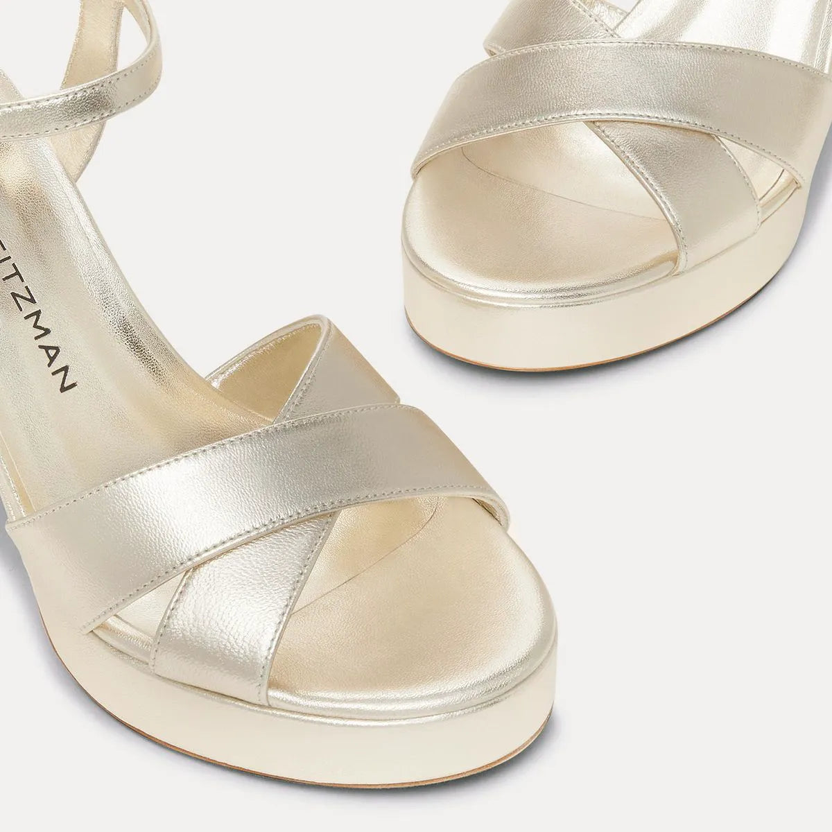 Dayna Platform Sandal 110 - Light Gold Leather