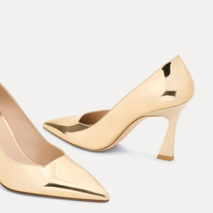 Vinnie Pump 85 - Platino Gold Leather