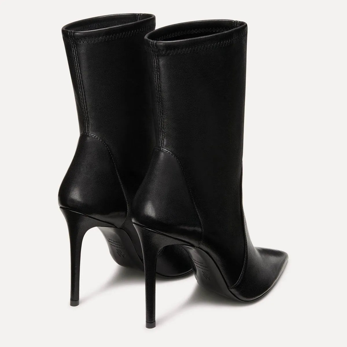 Stuart Power Bootie 100 - Black Stretch Leather