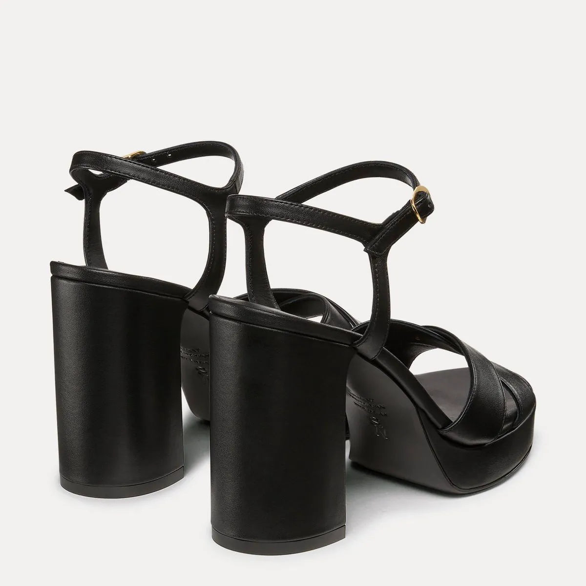 Dayna Platform Sandal 110 - Black Leather