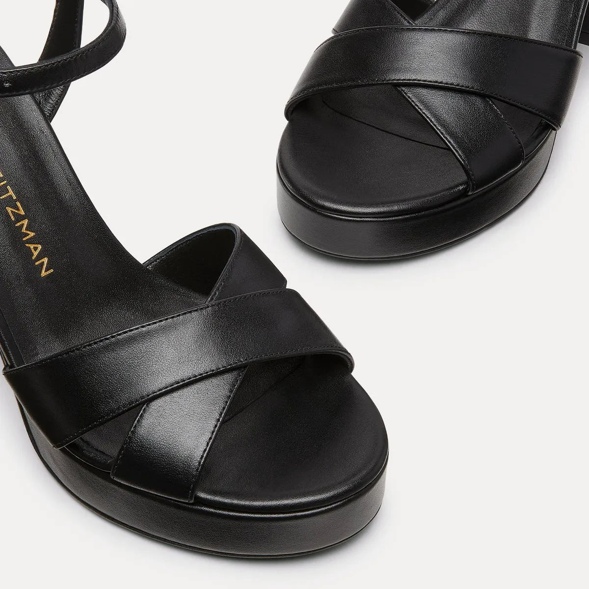 Dayna Platform Sandal 110 - Black Leather