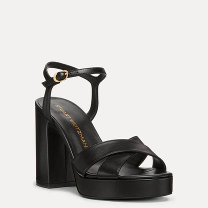 Dayna Platform Sandal 110 - Black Leather