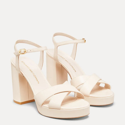 Dayna Platform Sandal 110 - Seashell Leather