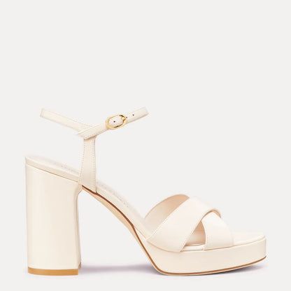 Dayna Platform Sandal 110 - Seashell Leather