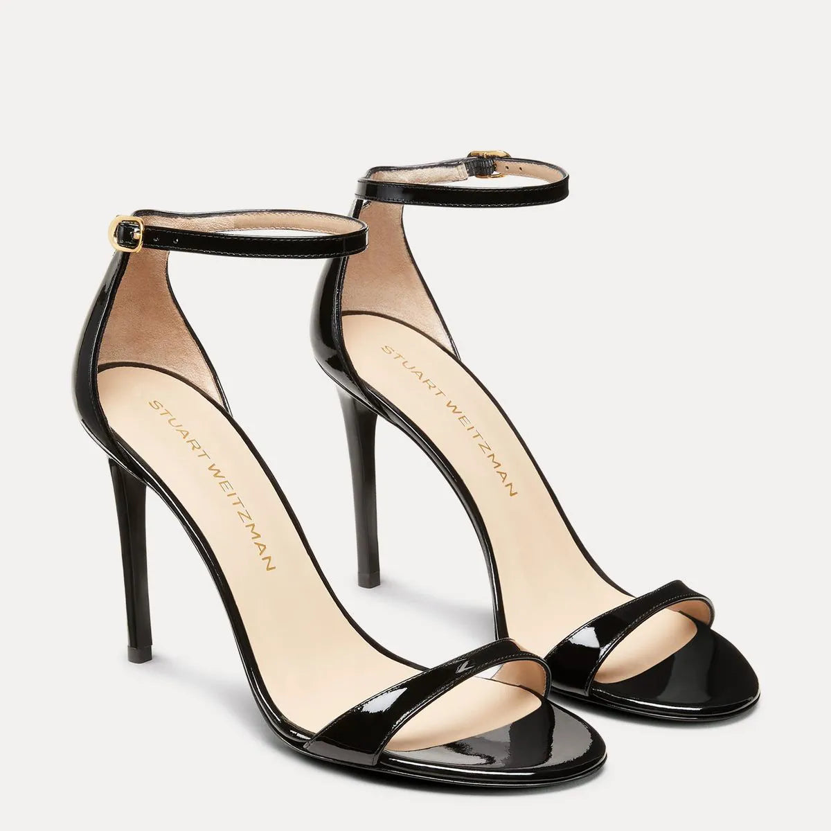 Nudist II Sandal 100 - Black Patent Leather
