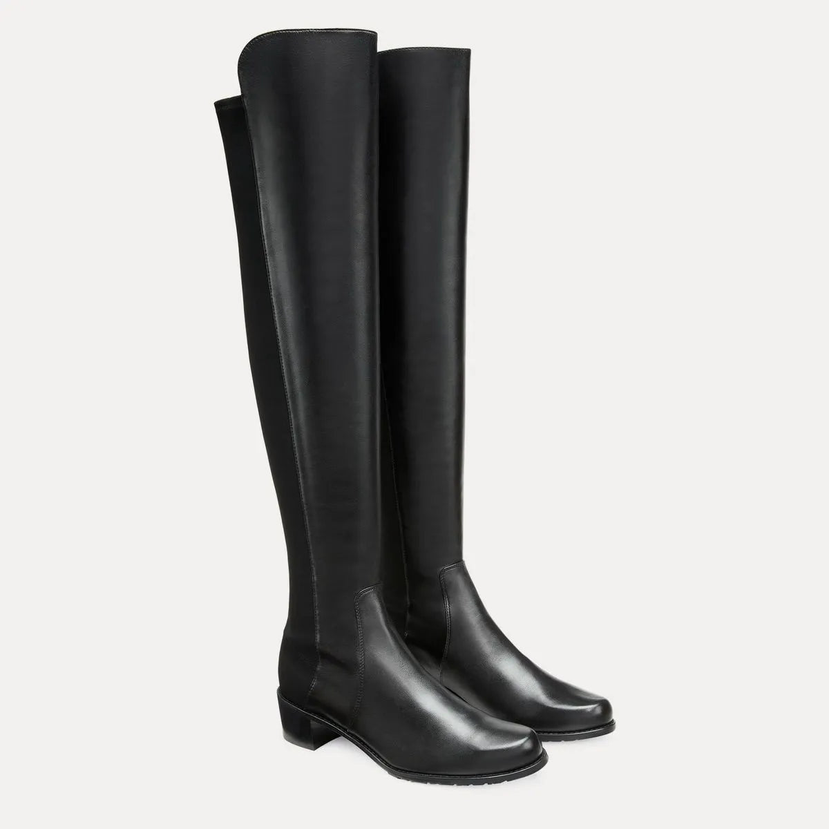 Reserve Over-the-Knee Boot - Black Leather & Microstretch