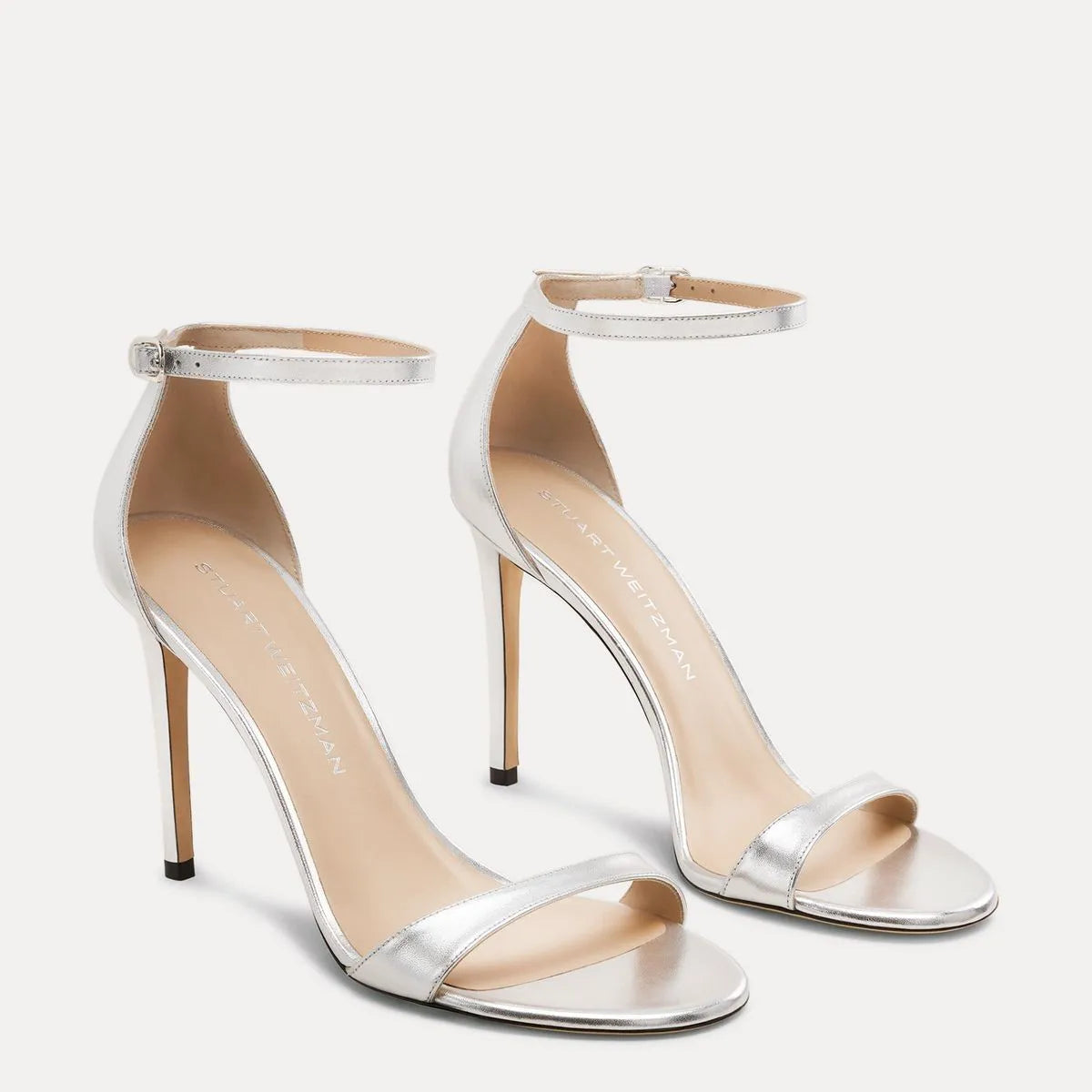 Nudist II Sandal 100 - Silver Leather