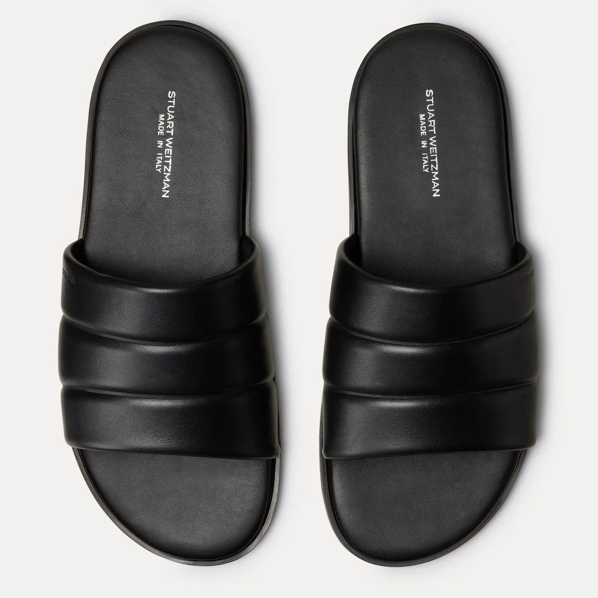 Men's Brentin Slide Sandal - Black Leather
